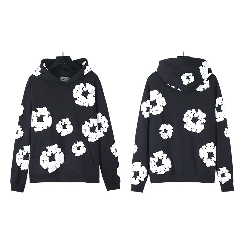 802# P196 Real shot DENIM TEARS main line Kapok foam printed American hooded sweatshirt Fabric 380g pure cotton terry cloth Color: black gray black-gray red dark green royal blue orange pink light blue carbon gray color blue white purple lake blue code number: S M L XL